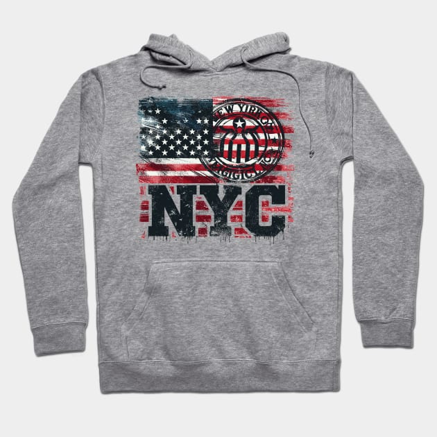 New York City Hoodie by Vehicles-Art